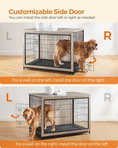 Modern Dog Crate Furniture, End Table Kennel for Dogs up to 80 lb