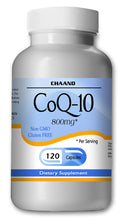 Load image into Gallery viewer, CoQ-10 CoEnzyme Q-10 800mg Serving High Potency Big Bottle 120 Capsules CH