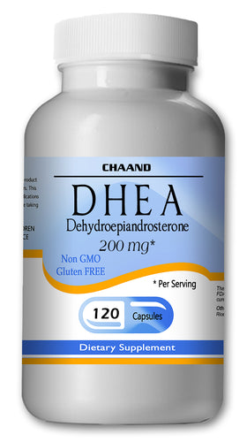 DHEA 200mg Serving High Potency Big Bottle 120 Capsules CH