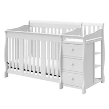 Load image into Gallery viewer, Convertible Crib and Changer (White) | 5-in-1, Converts to Toddler Bed