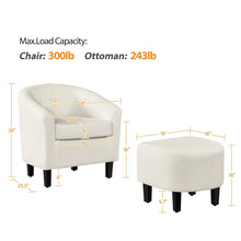 Load image into Gallery viewer, Accent Chair with Ottoman | Comfortable and Stylish Seating