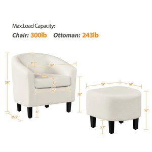 Accent Chair with Ottoman | Comfortable and Stylish Seating