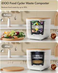 Kitchen Composter, Upgraded Electric iDOO 3L Smart Countertop Recycling