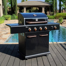 Load image into Gallery viewer, 4 Burner Propane Gas BBQ Grill APG-A40409S0LB-2 Searing Side Burner 52000 BTU