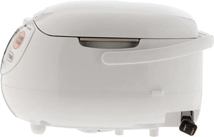 Premium White 10-Cup Rice Cooker & Warmer: Kitchen Essential Appliance