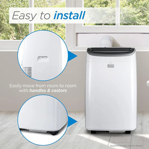 Portable Air Conditioner 8,000 BTU BLACK+DECKER | Up to 350 Sq. Ft., White