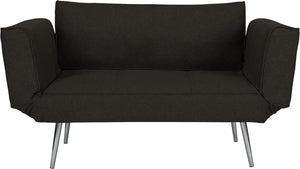 Loveseat Black Furniture Living Room Sofa Couch Elegant Comfortable Design