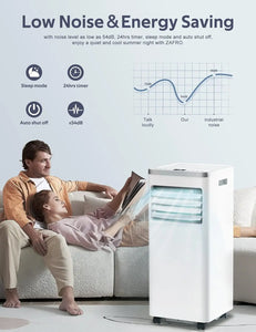 Portable Air Conditioner 10,000 BTU - Cool, Dry, Fan Modes, White, Cools 450 Sq.ft