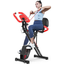 Load image into Gallery viewer, Foldable Fitness Stationary Bike | Upright Magnetic X-Bike, 8-Level Resistance Adjustment