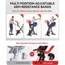 Load image into Gallery viewer, Foldable Fitness Stationary Bike | Upright Magnetic X-Bike, 8-Level Resistance Adjustment