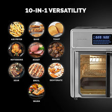 Load image into Gallery viewer, Complete 26-Quart Air Fryer Oven, 10-in-1, Deluxe Accessories Included