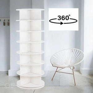 Spinning Shoe Rack 360° Lazy Susan Shoe Tower Storage Organizer Original