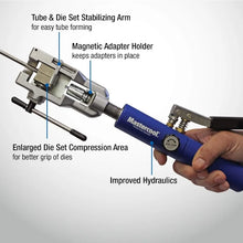 Load image into Gallery viewer, Universal Hydraulic Flaring Tool Set with 3/8&quot; &amp; 1/2&quot; Transmission Cooling Line Die