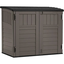 Load image into Gallery viewer, Natural Wood-Like Outdoor Storage Shed 4&#39; x 2&#39; for Trash Cans Patio Lawn &amp; Garden