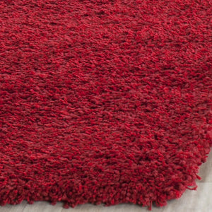 Red Area Rug 8' x 10' Non-Shedding Easy Care 2-Inch Thick Collection