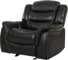 Load image into Gallery viewer, Home Great Deal Furniture Merit Black Leather Recliner/Glider Chair