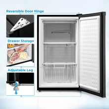 Load image into Gallery viewer, Large Black Upright Freezer MRU03M2ABB | 3.0 Cubic Feet Capacity