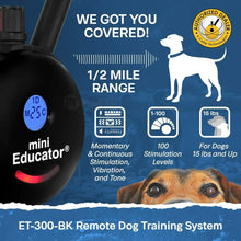 Load image into Gallery viewer, Dog Training Collar w/Remote, 1/2 Mile Range, Waterproof, Rechargeable, Electronic Collar