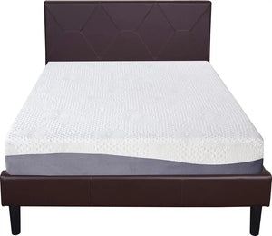 Queen 10 Inch Gel Layer Top Memory Foam Mattress, Medium Plush, Sleep Comfort