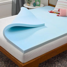 Load image into Gallery viewer, Full Mattress 2 Inch Gel Infused Memory Foam Topper, Cooling Pad