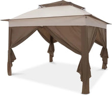 Load image into Gallery viewer, Instant Gazebo Tent with 4 Sidewalls, Outdoor Canopy Shelter, Beige, 11x11 ft, Carry Bag