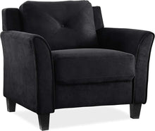 Load image into Gallery viewer, &quot;Modern Black Solutions Armchair - 35.4&quot; W x 32.0&quot; D x 32.7&quot; H