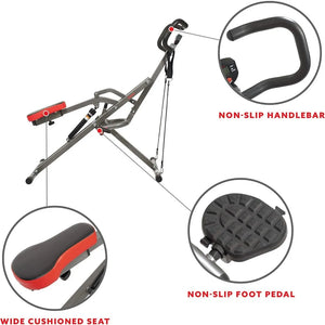 Foldable PRO Full Body Fitness Machine w/Resistance Bands, Easy Setup for Rower