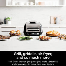 Load image into Gallery viewer, Indoor Grill Griddle Combo 7-in-1, Air Fry Dehydrate Smart Thermometer