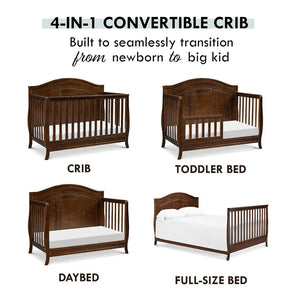 4-in-1 Convertible Baby Crib | Greenguard Gold Certified