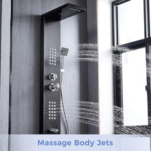 Load image into Gallery viewer, Multi-Function Shower Panel Tower - Stainless Steel Rainfall Waterfall System