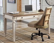 Load image into Gallery viewer, Chipped White Farmhouse 60&quot; Home Office Desk with USB Charging Port