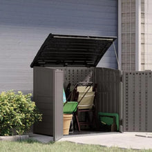 Load image into Gallery viewer, Natural Wood-Like Outdoor Storage Shed 4&#39; x 2&#39; for Trash Cans Patio Lawn &amp; Garden