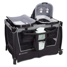 Load image into Gallery viewer, Baby Trend Retreat Twins Nursery Center, Portable Playard &amp; Bassinet Combo