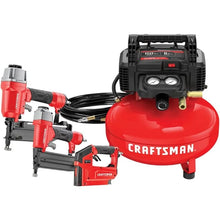 Load image into Gallery viewer, 6 Gallon Pancake Compressor Combo Kit 3 Tool CMEC3KIT Power &amp; Hand Tools