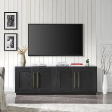 Load image into Gallery viewer, Black Grain Rectangular TV Stand, Living Room Furniture for TVs up to 80