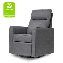 Load image into Gallery viewer, Polyester Pillowback Swivel Glider in Shadow Grey, Greenguard Gold Certified