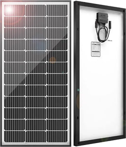 100 Watt Solar Panel 12V - High Efficiency Solar Module, PV Charger for RV Batteries