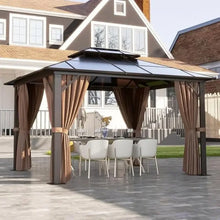 Load image into Gallery viewer, Large 12&#39;x16&#39; Outdoor Gazebo - Double Roof Canopy w/Curtains, Netting for Patio