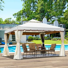 Load image into Gallery viewer, 10x20 Ft Outdoor Gazebo - Double Roof, Steel Frame, Netting, Shade Curtains for Garden