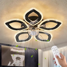 Load image into Gallery viewer, 24-Inch Ceiling Fan with Lights - Remote Control, 6 Speeds, 3 Light Colors, Low Profile