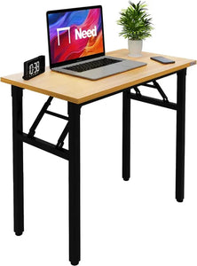 Foldable 31.5" Computer Desk, Compact Folding Desk for Home Office or Dorm