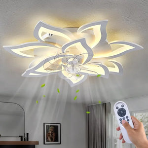 24-Inch Ceiling Fan with Lights - Remote Control, 6 Speeds, 3 Light Colors, Low Profile