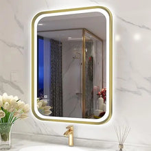 Load image into Gallery viewer, Oversized Bathroom Mirror - 32&quot;x24&quot; with Metal Frame, 3 Color Temp LED Lights