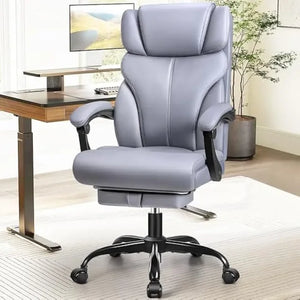 Ergonomic Big & Tall Office Chair, High Back with Adjustable Flip-Up Armrests