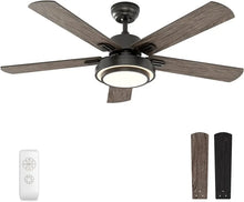 Load image into Gallery viewer, 52&quot; Brushed Nickel Ceiling Fan - Remote Control, Dimmable LED Lights