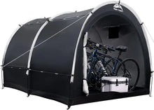 Load image into Gallery viewer, Large 8x7FT Outdoor Bike Storage Tent, Waterproof 2-in-1 Portable Shed