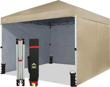 Load image into Gallery viewer, Durable 10x10 Commercial Canopy Tent, Instant Pop Up with Center Lock &amp; 4 Walls