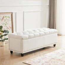 Load image into Gallery viewer, Spacious 50.8&quot; Storage Ottoman Bench, Multipurpose Bedroom Storage Solution