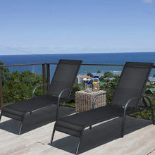 Load image into Gallery viewer, &quot;Sturdy Steel Outdoor Recliner with 5 Adjustable Backrests - Perfect Beach Chair