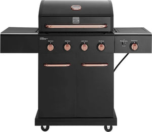 4 Burner Propane Gas BBQ Grill APG-A40409S0LB-2 Searing Side Burner 52000 BTU